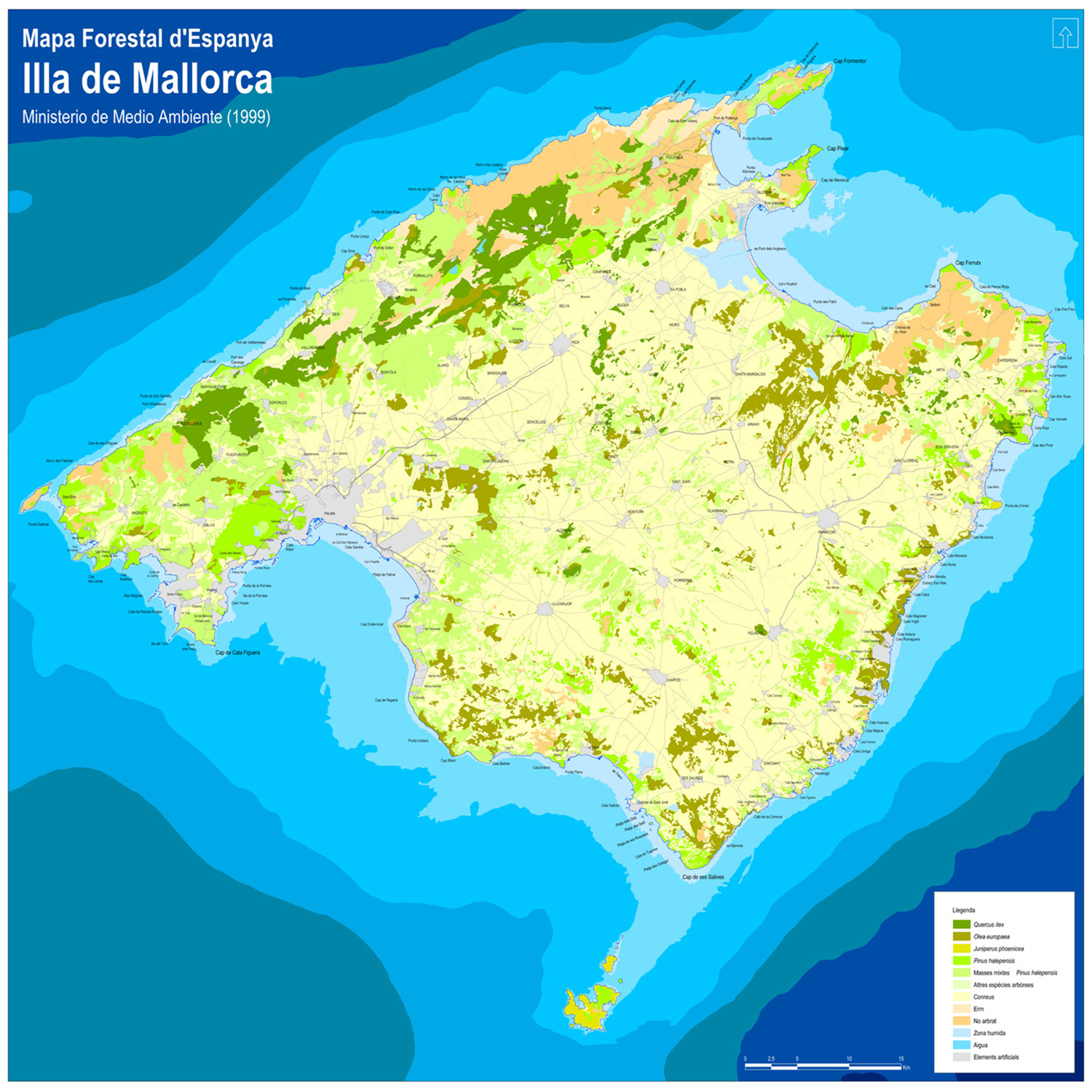 Mapa Forestal d'Espanya, Illa de Mallorca
