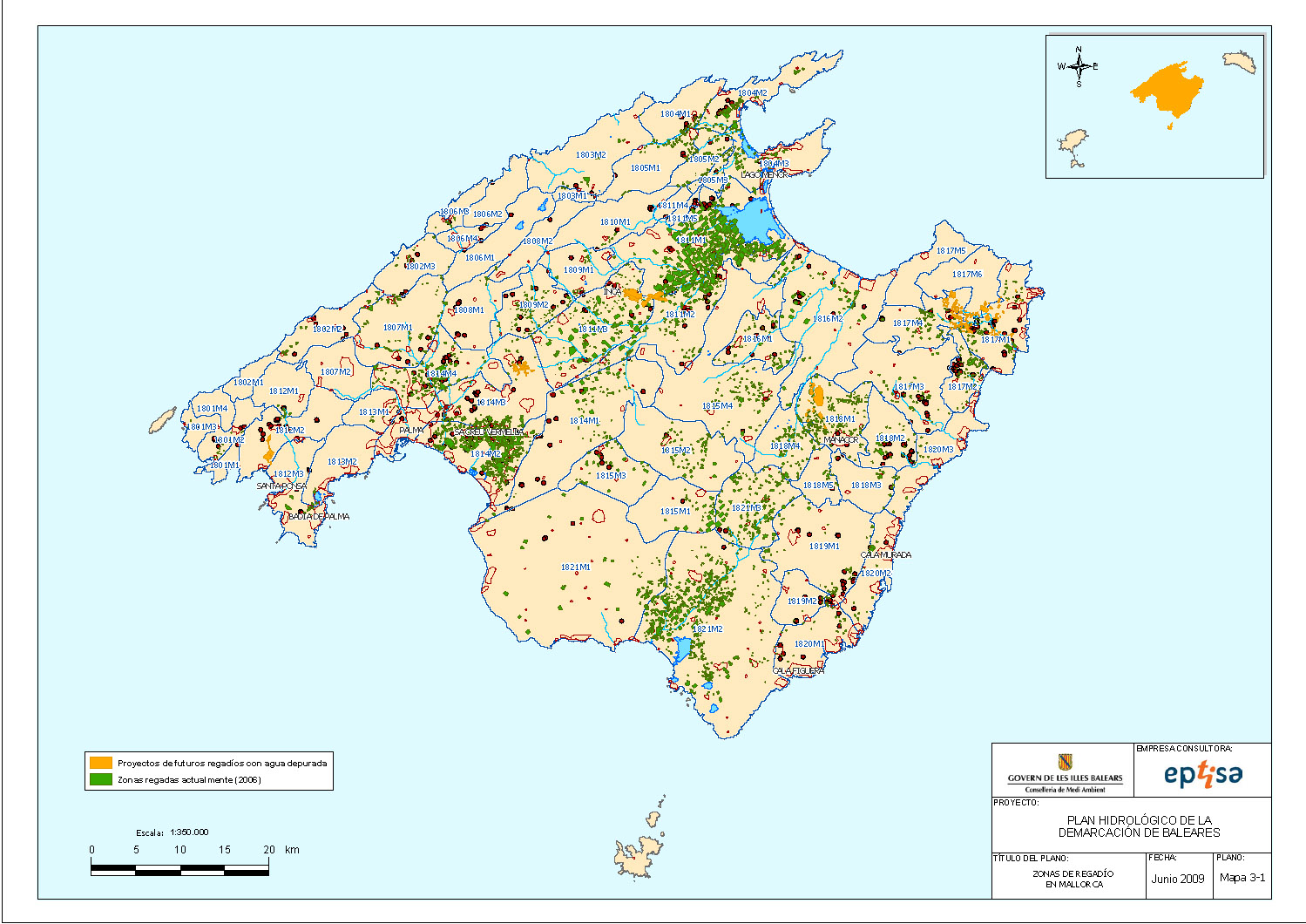 Zonas de regadío en Mallorca